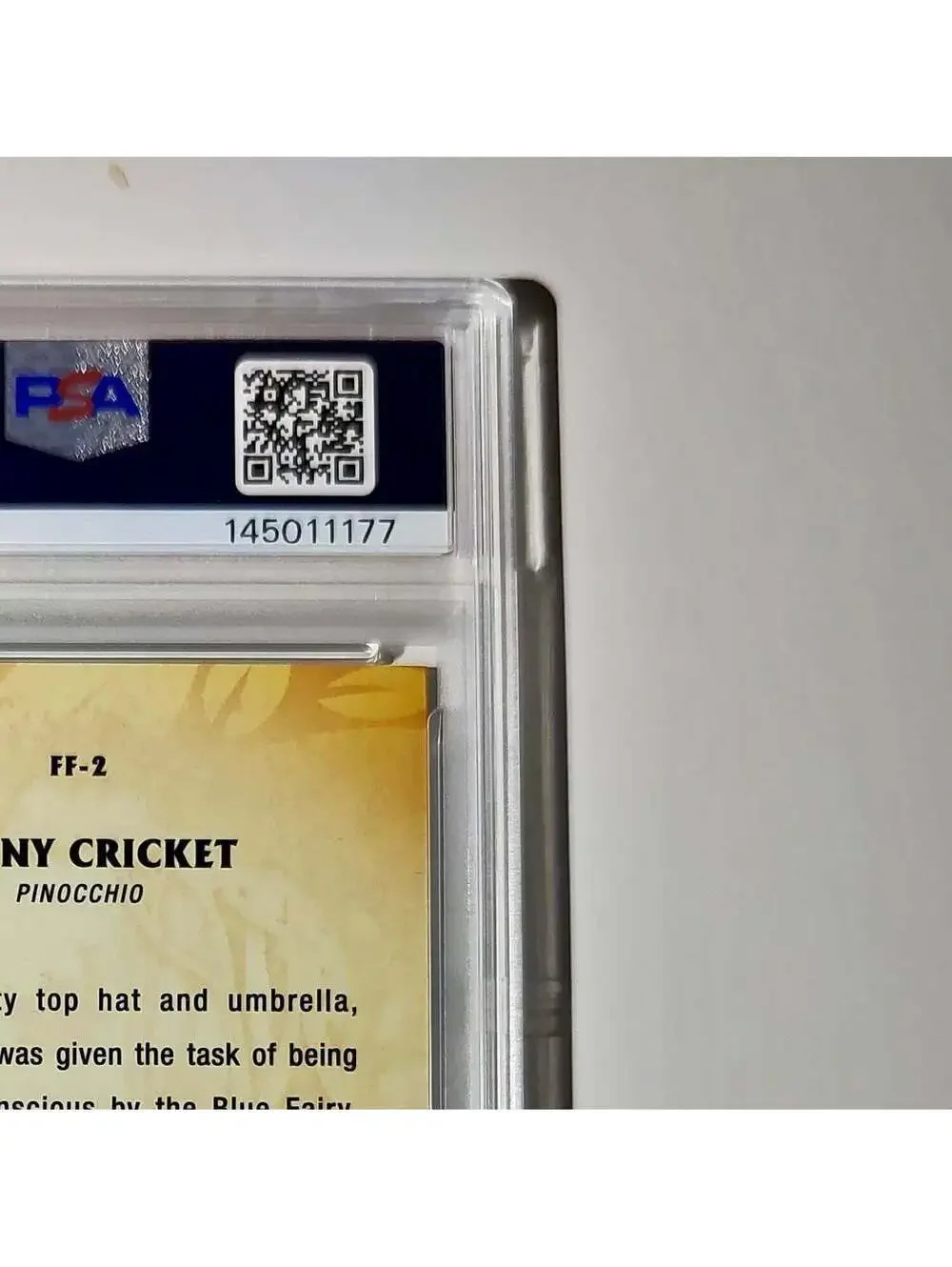 Jiminy Cricket 2025 Topps Disney #FF-2 Furry Friends Card Pinocchio PSA 9
